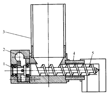双螺杆机筒用进料装置结构